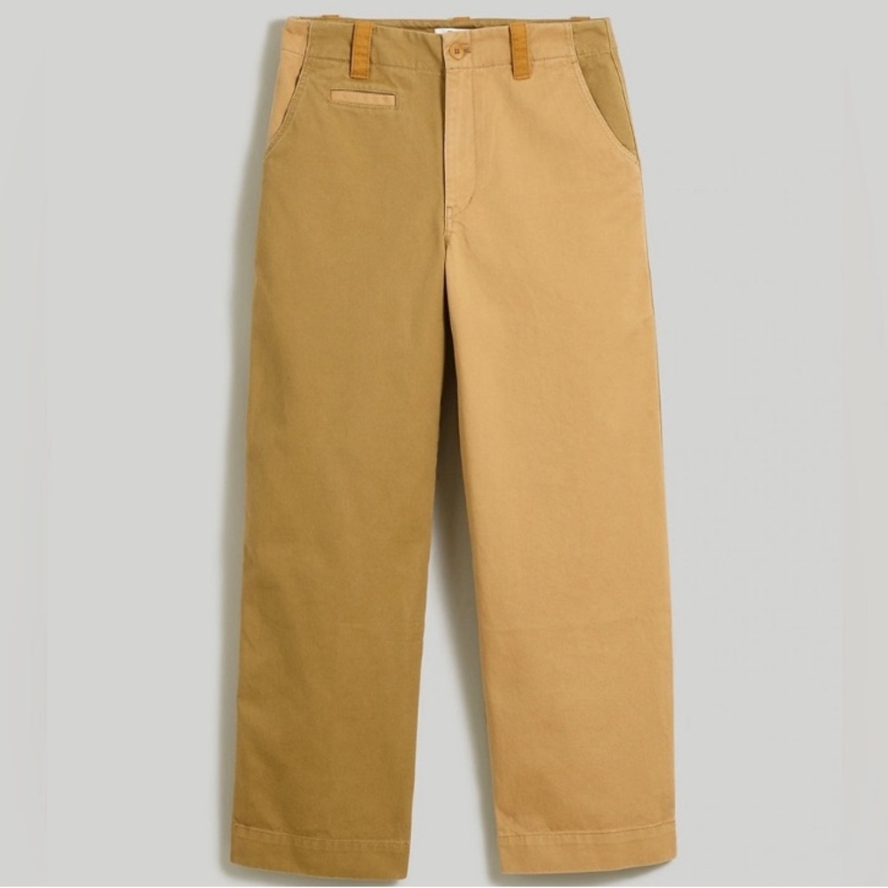 Madewell Colorblock High Waist Utility Chino Pant